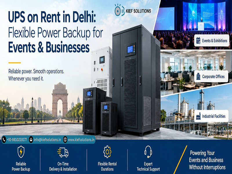 UPS on Rent in Delhi: Flexible Power Backup for Events & Businesses